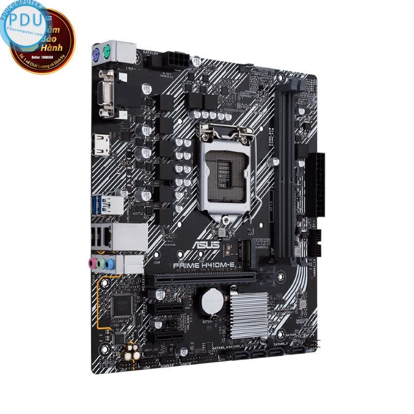 Mainboard ASUS PRIME H410M-E (Intel H410, Socket 1200, m-ATX, 2 khe Ram DDR4)