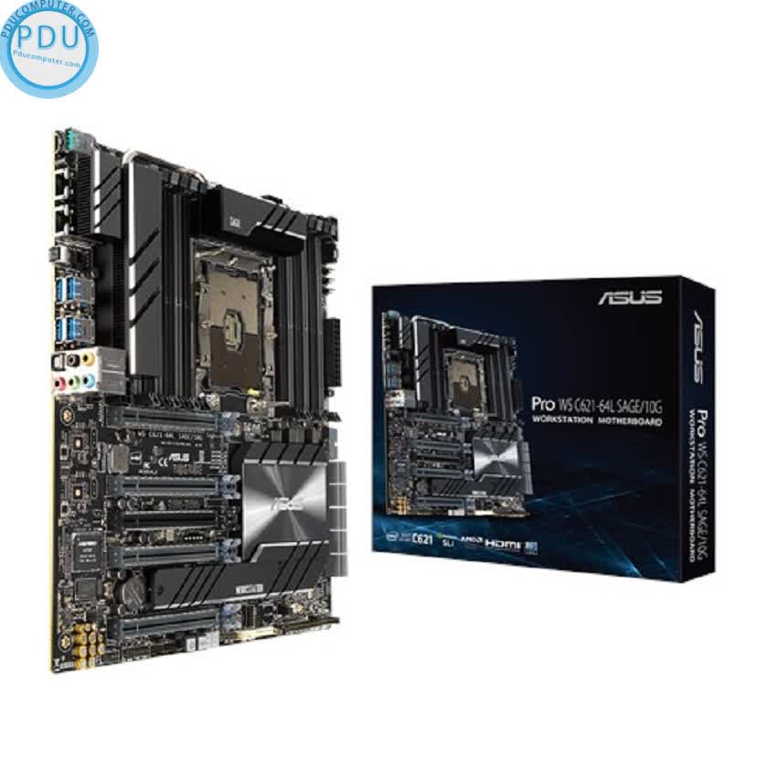 Mainboard ASUS Pro WS C621-64L SAGE/10G (Intel C621, Socket 3647, CEB, 12 khe RAM DDR4)