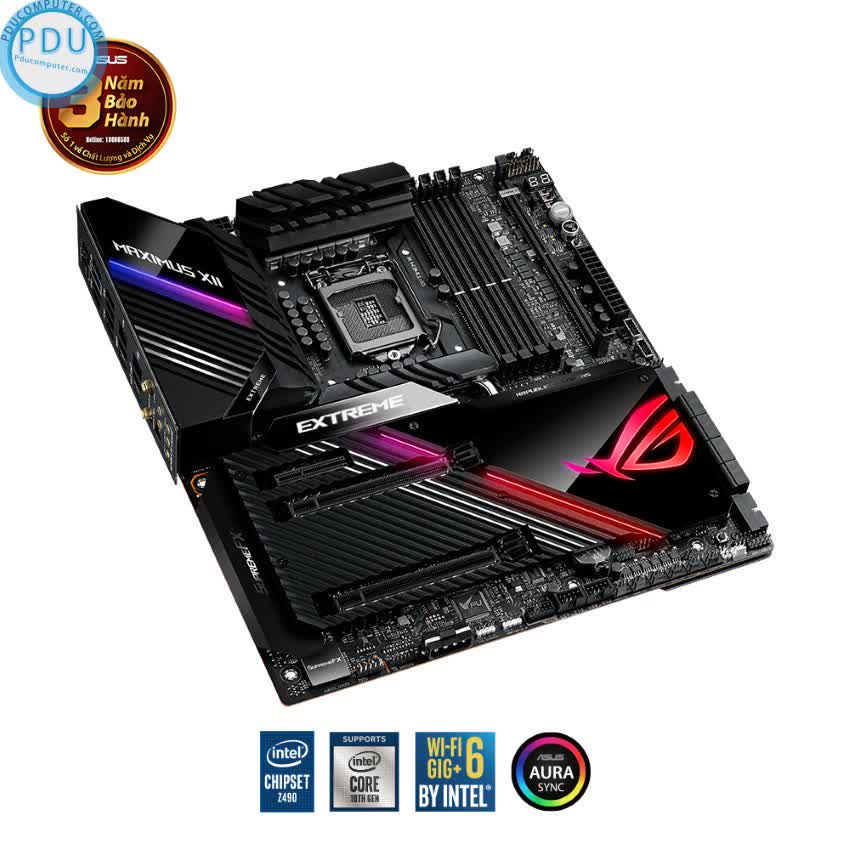 Mainboard ASUS ROG MAXIMUS XII EXTREME (Intel Z490, Socket 1200, E-ATX, 4 khe RAM DDR4)