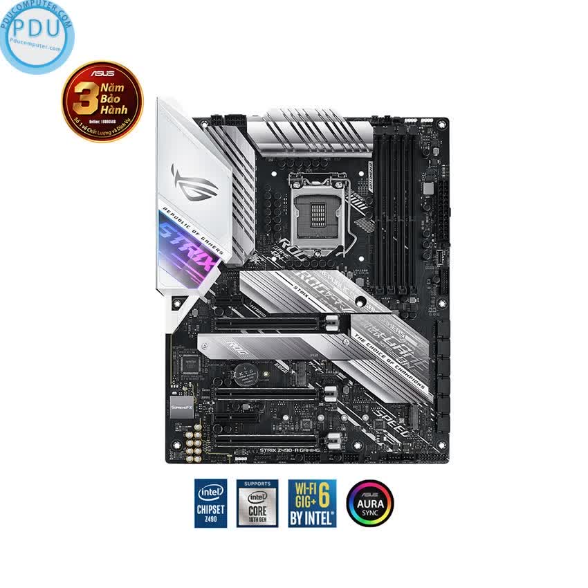 Mainboard ASUS ROG STRIX Z490-A GAMING (Intel Z490, Socket 1200, ATX, 4 khe RAM DDR4)