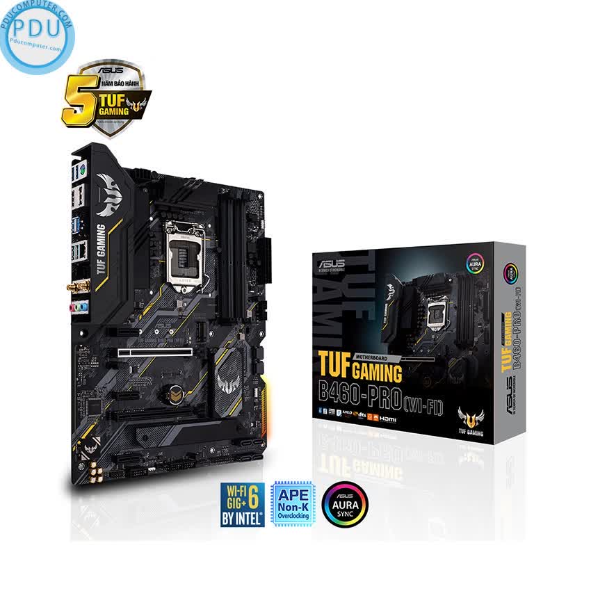 Mainboard ASUS TUF GAMING B460-PRO (WIFI) (Intel B460, Socket 1200, ATX, 4 khe Ram DDR4)