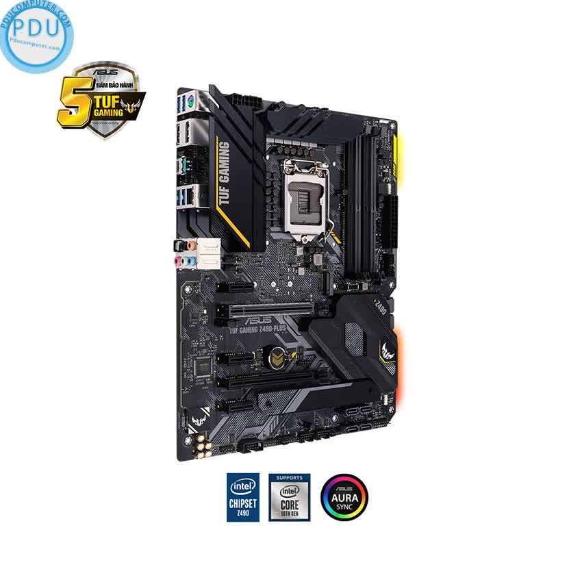 Mainboard ASUS TUF GAMING Z490-PLUS (Intel Z490, Socket 1200, ATX, 4 khe RAM DDR4)