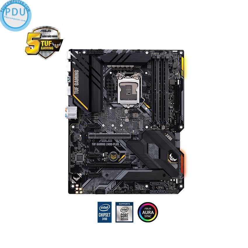 Mainboard ASUS TUF GAMING Z490-PLUS (Intel Z490, Socket 1200, ATX, 4 khe RAM DDR4)