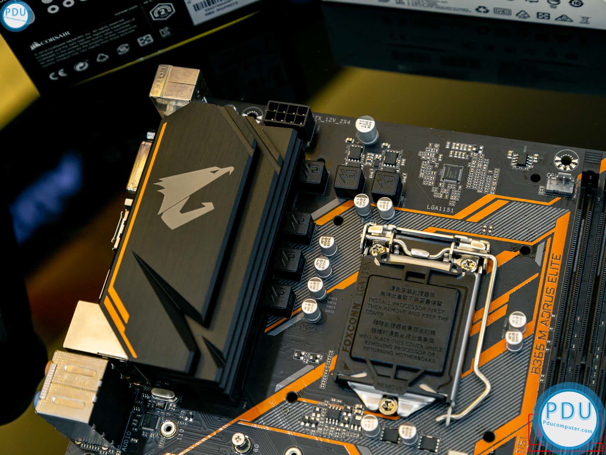 Mainboard GIGABYTE B365M AORUS ELITE (Intel B365, Socket 1151, m-ATX, 4 khe RAM DDR4)