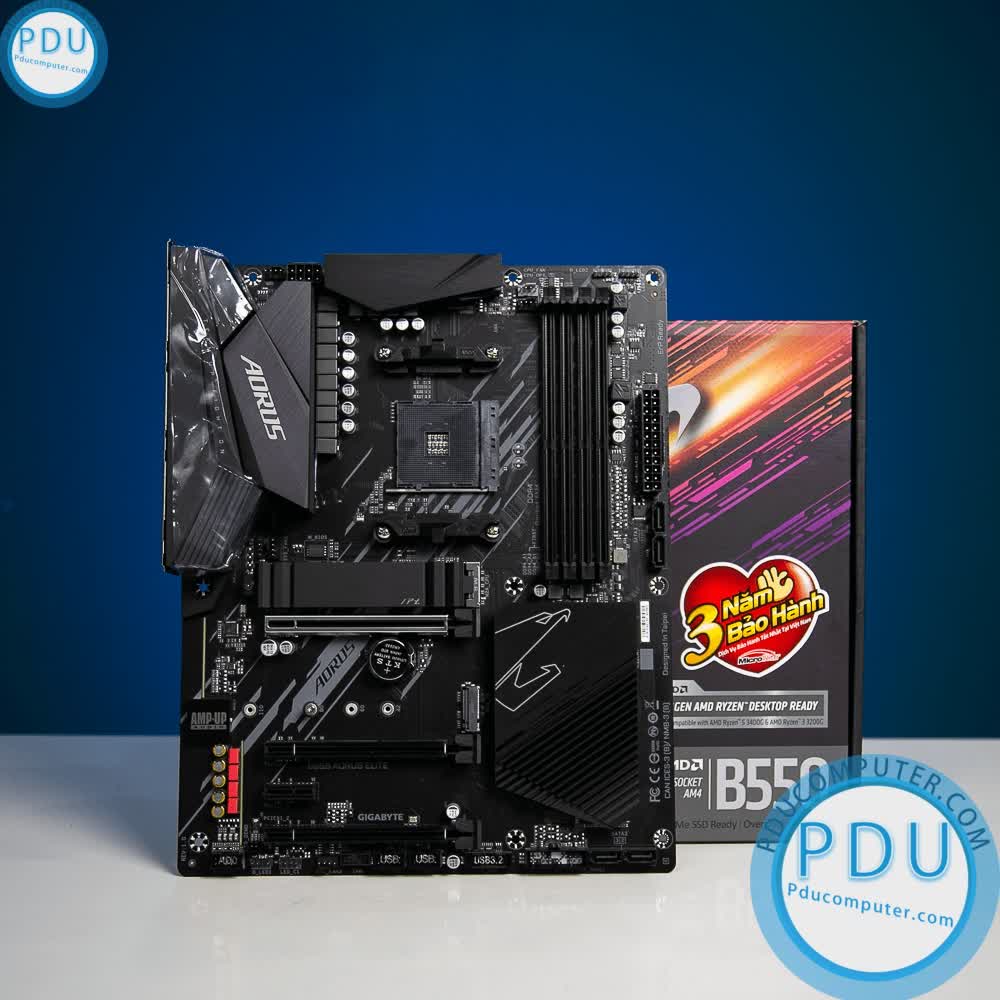 Mainboard Gigabyte B550 AORUS ELITE (AMD B550, Socket AM4, ATX, 4 khe RAM DDR4)