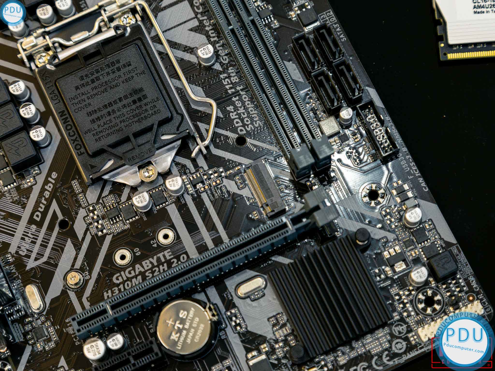 Mainboard GIGABYTE H310M-S2H (Intel H310, Socket 1151, m-ATX, 2 khe RAM DDR4)