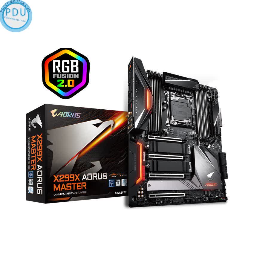 Mainboard GIGABYTE X299X AORUS MASTER (Intel X299, Socket 2066, E-ATX, 8 khe RAM DDR4)