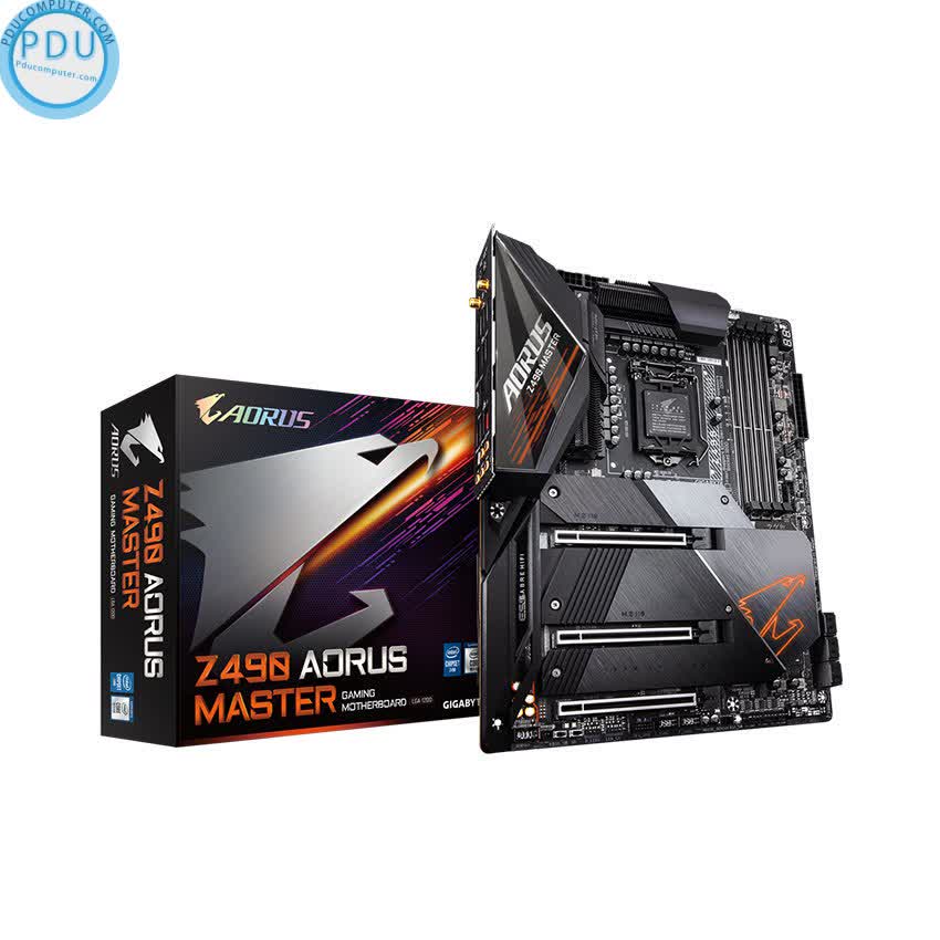 Mainboard GIGABYTE Z490 AORUS MASTER (Intel Z490, Socket 1200, ATX, 4 khe RAM DDR4)