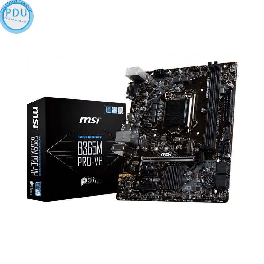 Mainboard MSI B365M PRO-VH (Intel B365, Socket 1151, m-ATX, 2 khe RAM DDR4)