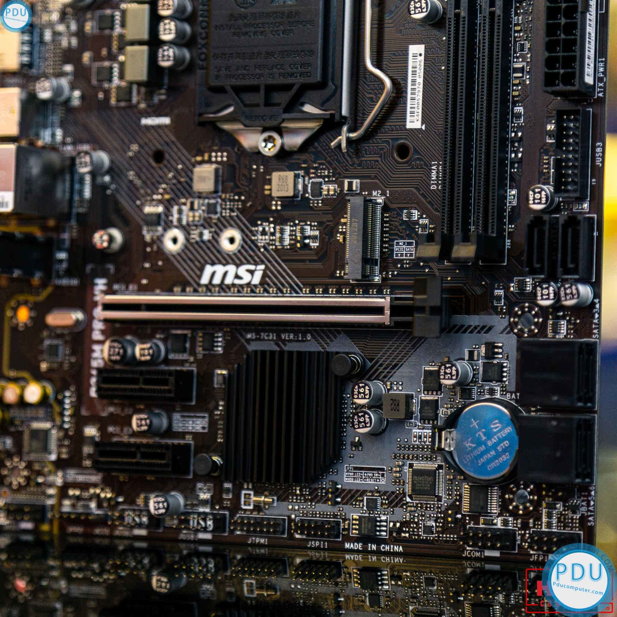 Mainboard MSI B365M PRO-VH (Intel B365, Socket 1151, m-ATX, 2 khe RAM DDR4)