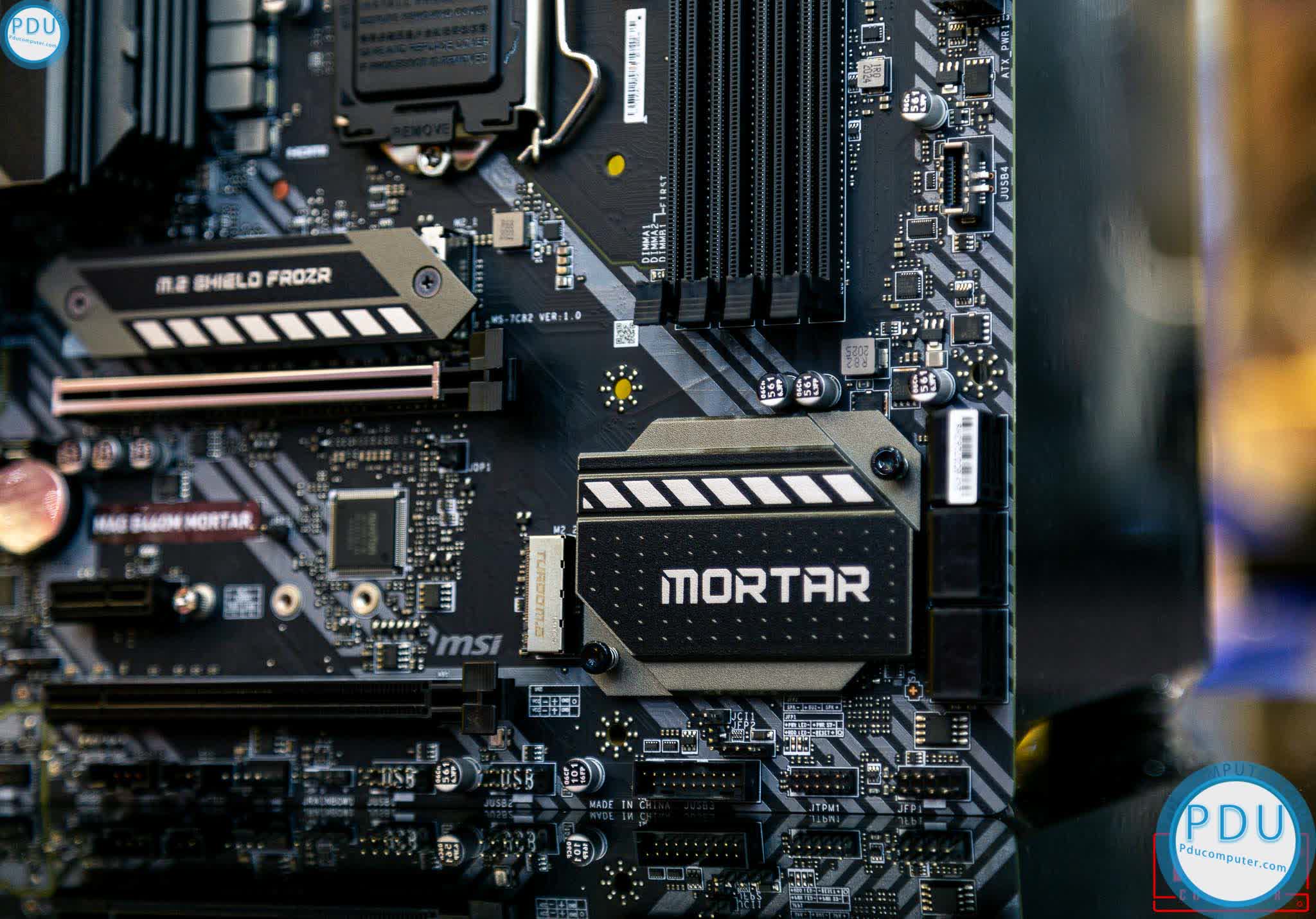 Mainboard MSI MAG B460M MORTAR (Intel B460, Socket 1200, m-ATX, 4 khe RAM DDR4)