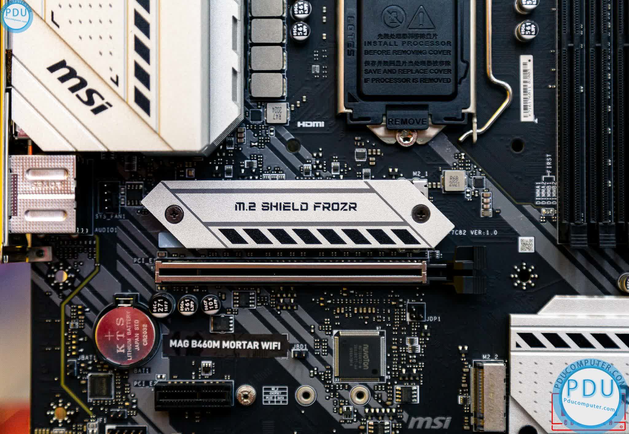 Mainboard MSI MAG B460M MORTAR WIFI (Intel B460, Socket 1200, m-ATX, 4 khe RAM DDR4)