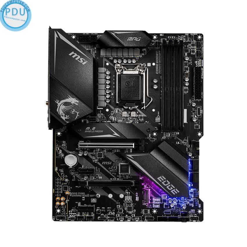 Mainboard MSI MPG Z490 GAMING EDGE WIFI (Intel Z490, Socket 1200, ATX, 4 khe RAM DDR4)