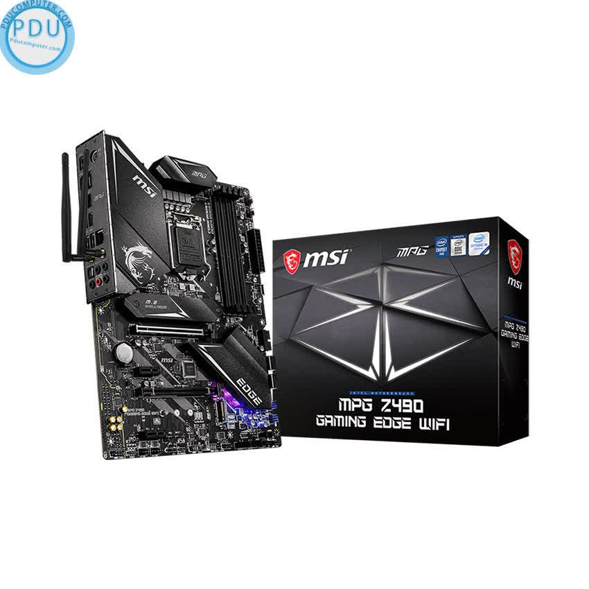Mainboard MSI MPG Z490 GAMING EDGE WIFI (Intel Z490, Socket 1200, ATX, 4 khe RAM DDR4)