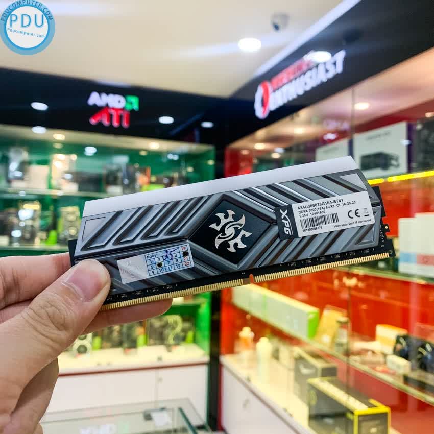 RAM Desktop ADATA XPG Spectrix D41 RGB Grey (AX4U3000316G16A-ST41) 16GB (1x16GB) 3000MHz