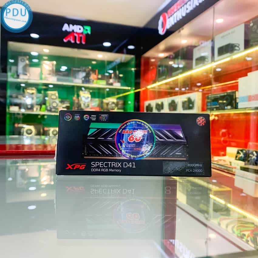 RAM Desktop ADATA XPG Spectrix D41 RGB Grey (AX4U3000316G16A-ST41) 16GB (1x16GB) 3000MHz