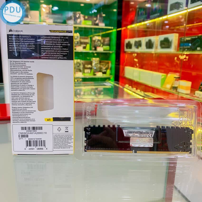 RAM Desktop CORSAIR Vengeance LPX (CMK8GX4M1A2666C16 ) 8GB (1x8GB) DDR4 2666MHz