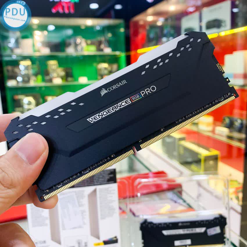 Ram Desktop Corsair Vengeance PRO RGB (CMW32GX4M2E3200C16) 32GB (2x16GB) DDR4 3200MHz