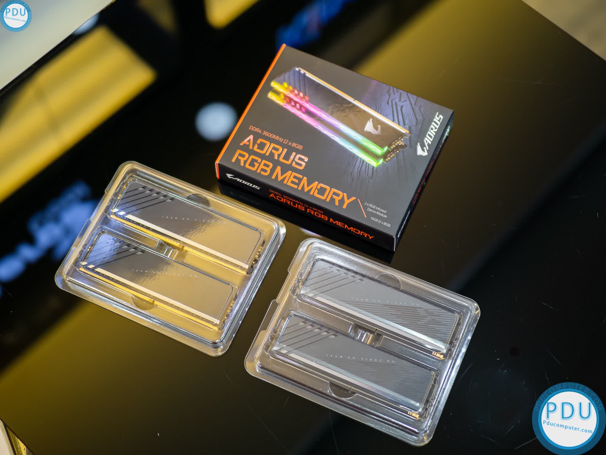 Ram Desktop Gigabyte AORUS RGB 16GB (2x8GB) (With Demo Kit) DDR4 3600Mhz (GP_AR36C18S8K2HU416RD)