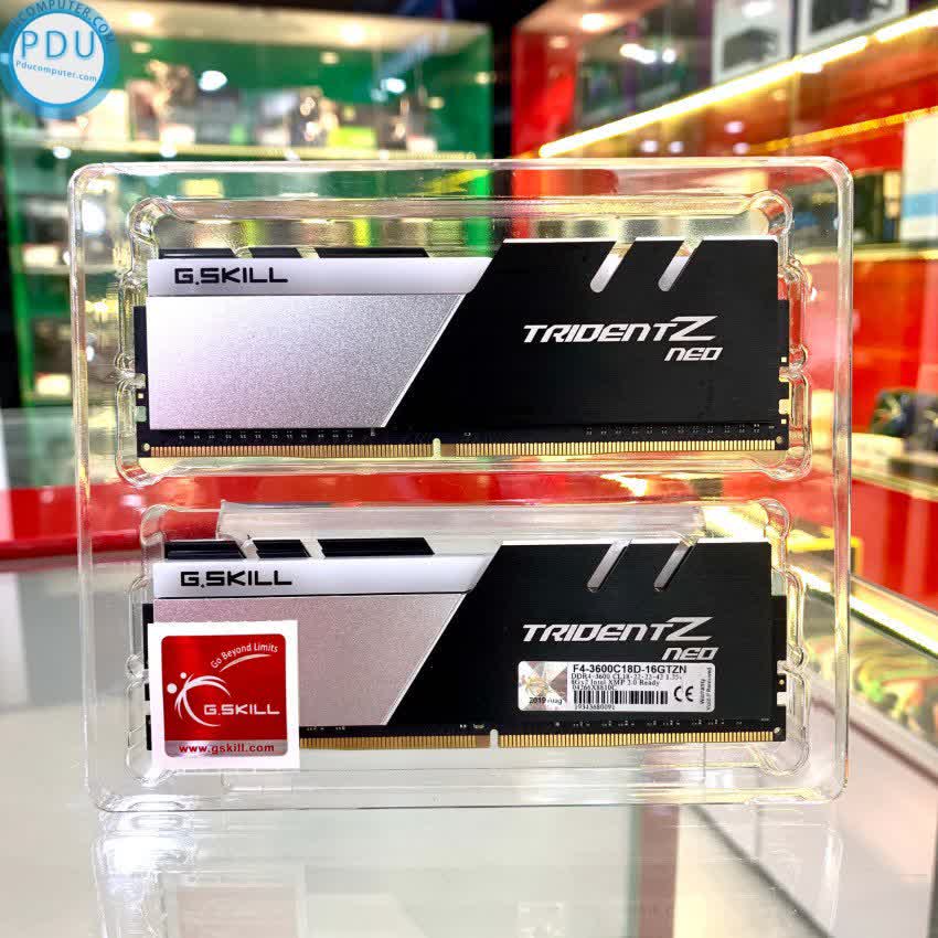 RAM Desktop Gskill Trident Z Neo (F4-3600C16D-16GTZNC) 16GB (2x8GB) DDR4 3600MHz