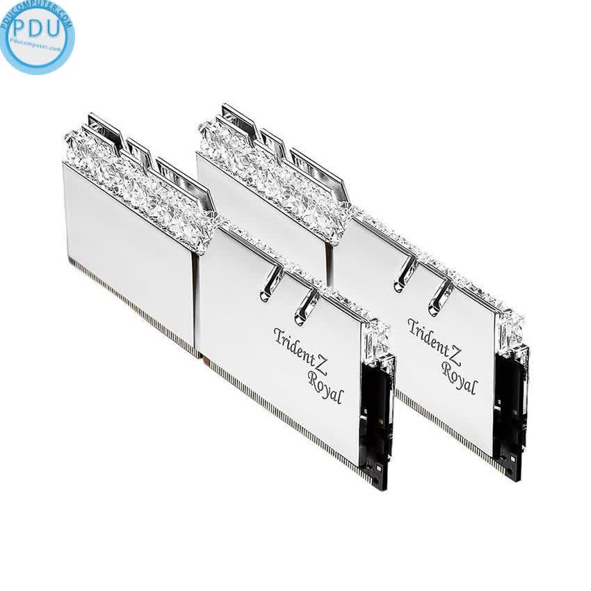 RAM Desktop Gskill Trident Z Royal (F4-3600C18D-16GTRS) 16GB (2x8GB) DDR4 3600MHz