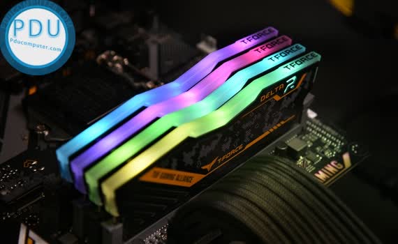 Ram Desktop Team T-Force Delta TUF Gaming Alliance (TF9D48G3200HC16CBK) 8GB (1x8GB) DDR4 3200Mhz