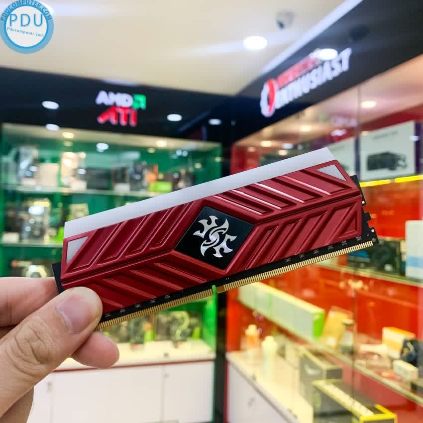 Ram Destop Adata Spectrix D41 RGB (AX4U300038G16A-SR41) Red 8GB (1x8GB) DDR4 3000Mhz