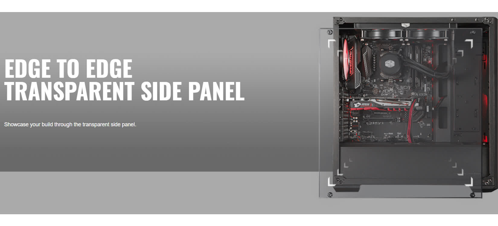 Vỏ Case Cooler Master MasterBox MB520 Black Trim (Mid Tower/Màu đen)