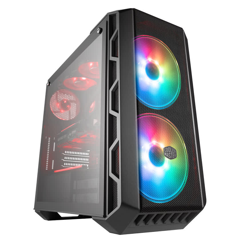 Vỏ Case Cooler Master MasterCase H500 TG ARGB (Mid Tower/Màu đen/Led ARGB)