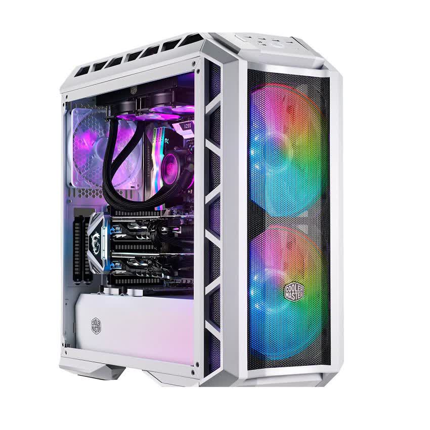 Vỏ Case Cooler Master MasterCase H500P TG Mesh White ARGB (Mid Tower/Màu trắng/Led ARGB/Mặt lưới)