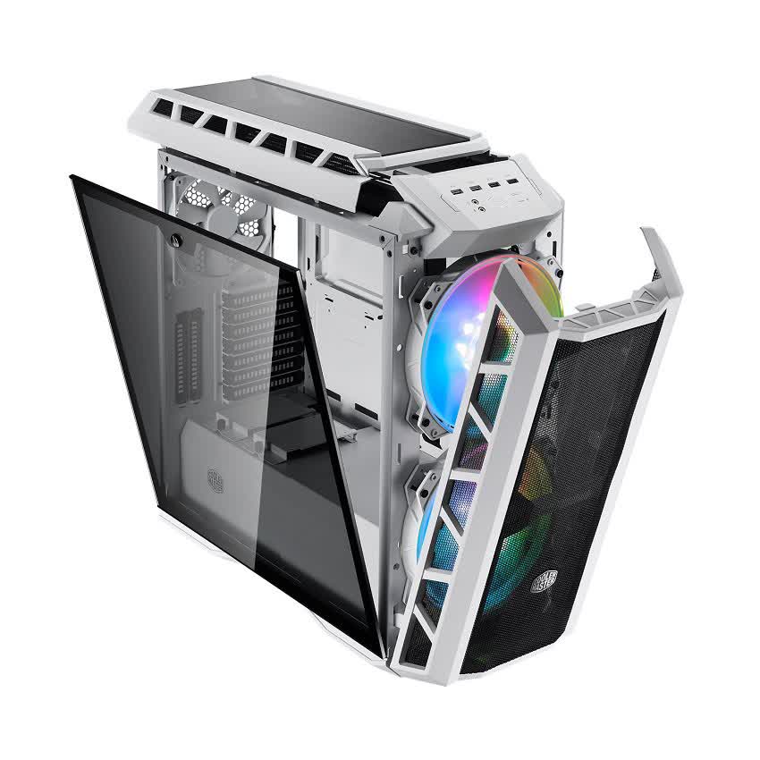 Vỏ Case Cooler Master MasterCase H500P TG Mesh White ARGB (Mid Tower/Màu trắng/Led ARGB/Mặt lưới)