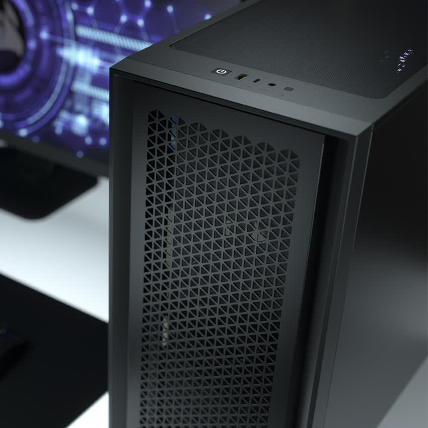 Vỏ Case  Corsair 4000D Airflow TG Black (Mid Tower/Màu Đen)