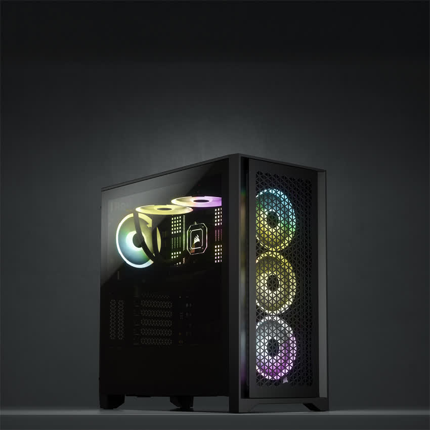 Vỏ Case  Corsair 4000D Airflow TG Black (Mid Tower/Màu Đen)