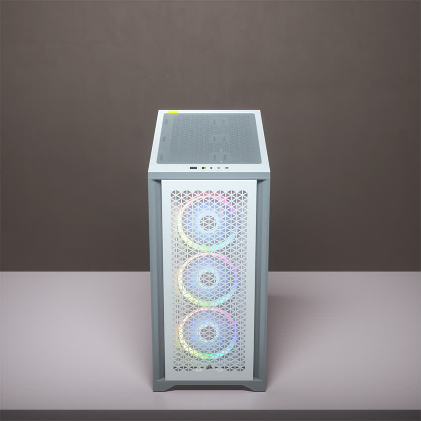 Vỏ Case Corsair 4000D Airflow TG White (Mid Tower/Màu Trắng)