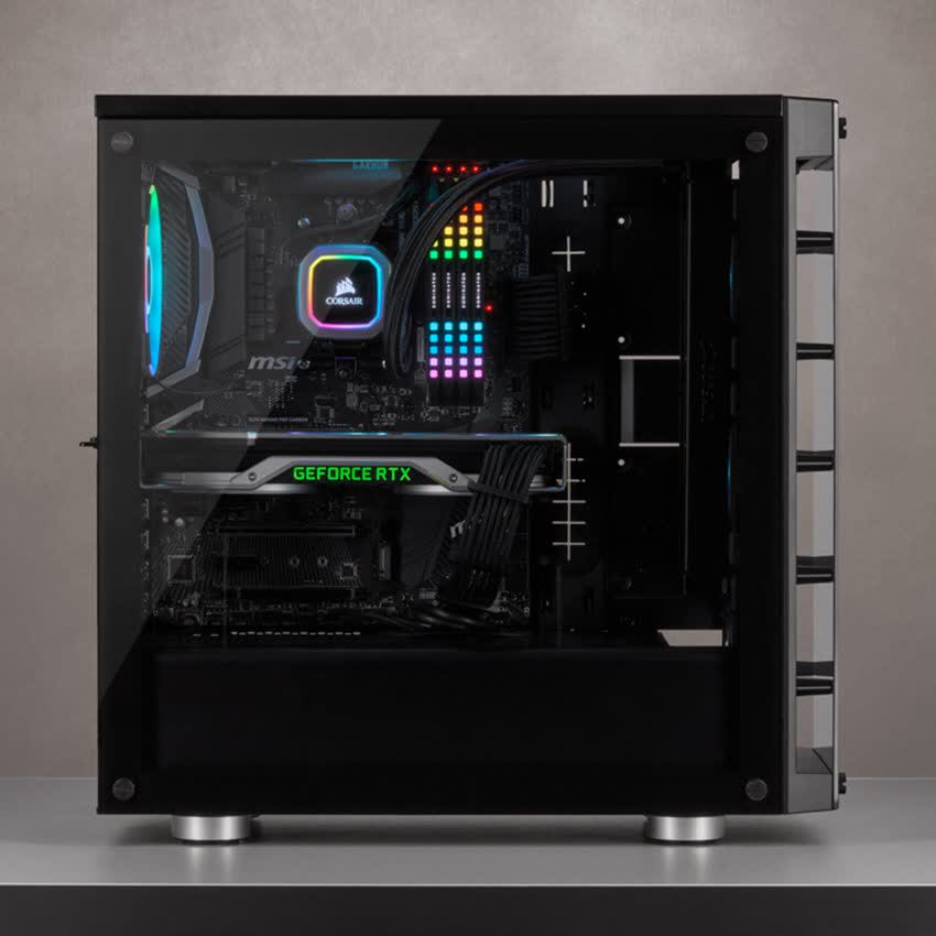 Vỏ Case Corsair 465X TG RGB (Mid Tower /Màu Đen) CC-9011188-WW