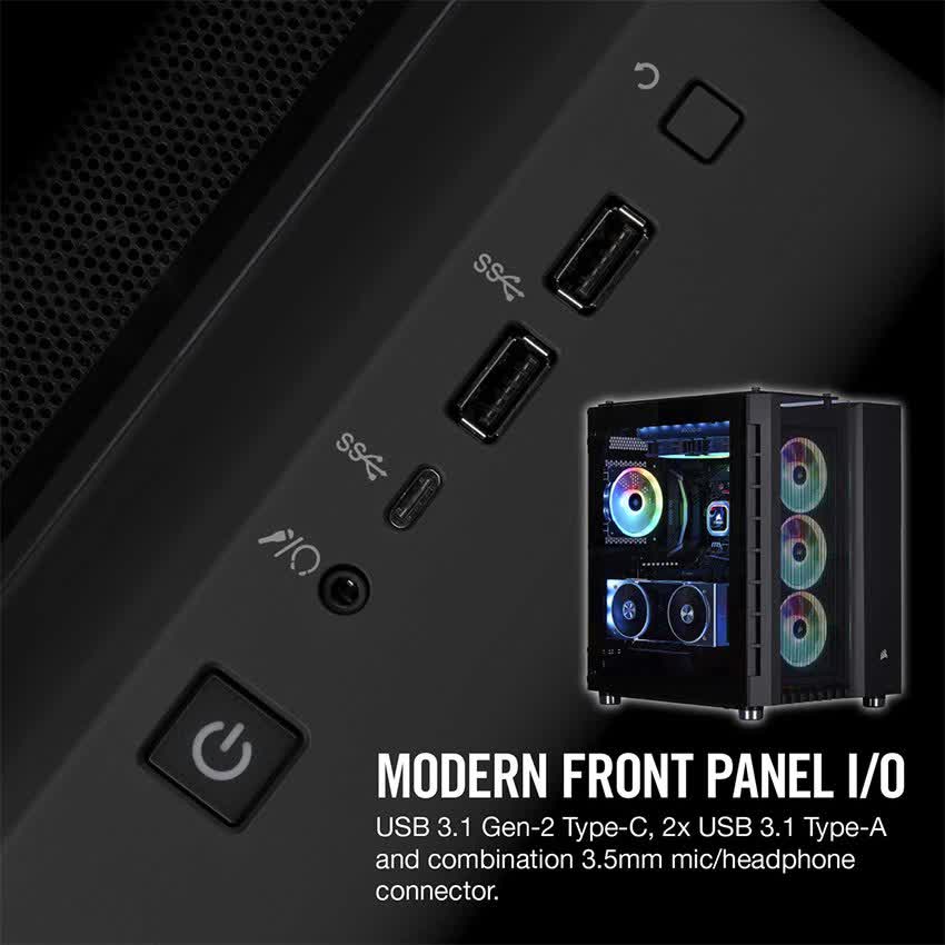 Vỏ Case Corsair  680X RGB TG (Mid Tower/Màu Đen)