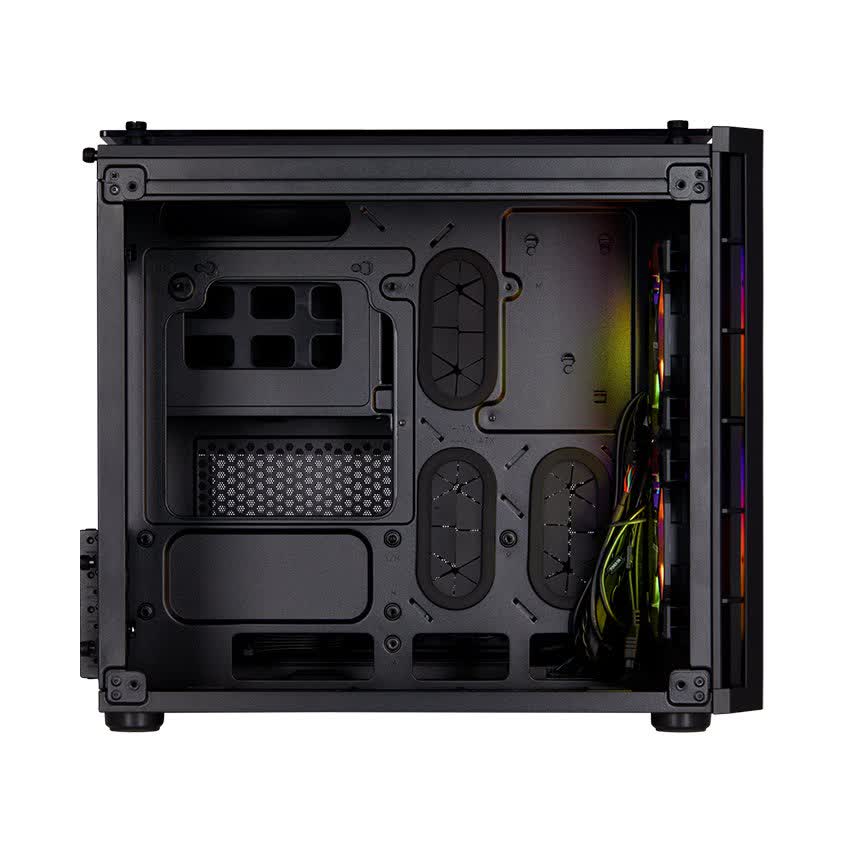 Vỏ Case Corsair Crystal Series 280X RGB Tempered Glass (Mini Tower/Màu Đen)