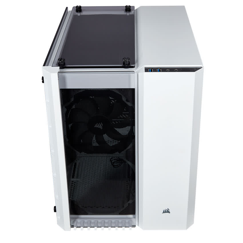 Vỏ Case Corsair Crystal Series 280X RGB Tempered Glass (Mini Tower/MàuTrắng)