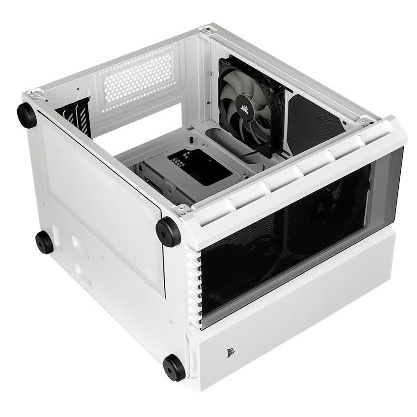 Vỏ Case Corsair Crystal Series 280X RGB Tempered Glass (Mini Tower/MàuTrắng)