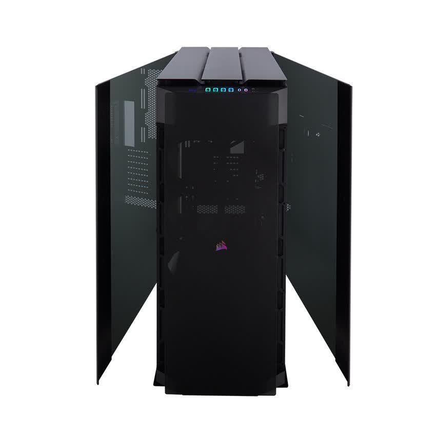 Vỏ Case Corsair Obsidian Series 1000D Full Tempered Glass Aluminum (Super Tower/Màu Đen/Led RGB) CC-9011148-WW