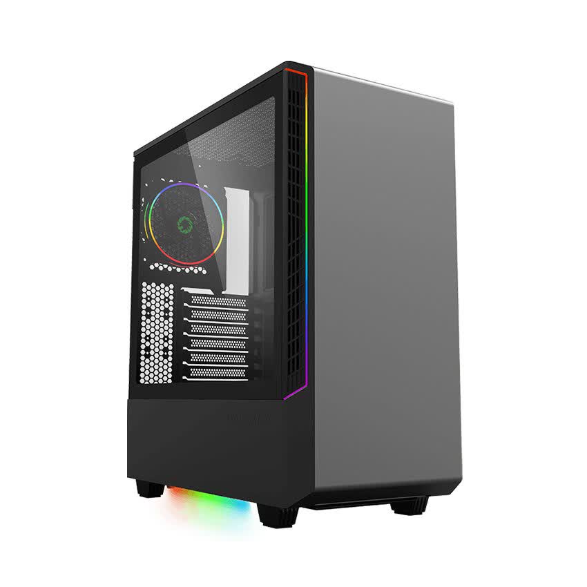 Vỏ Case GAMEMAX Panda T802 (Mid Tower/Màu Đen/Led RGB)