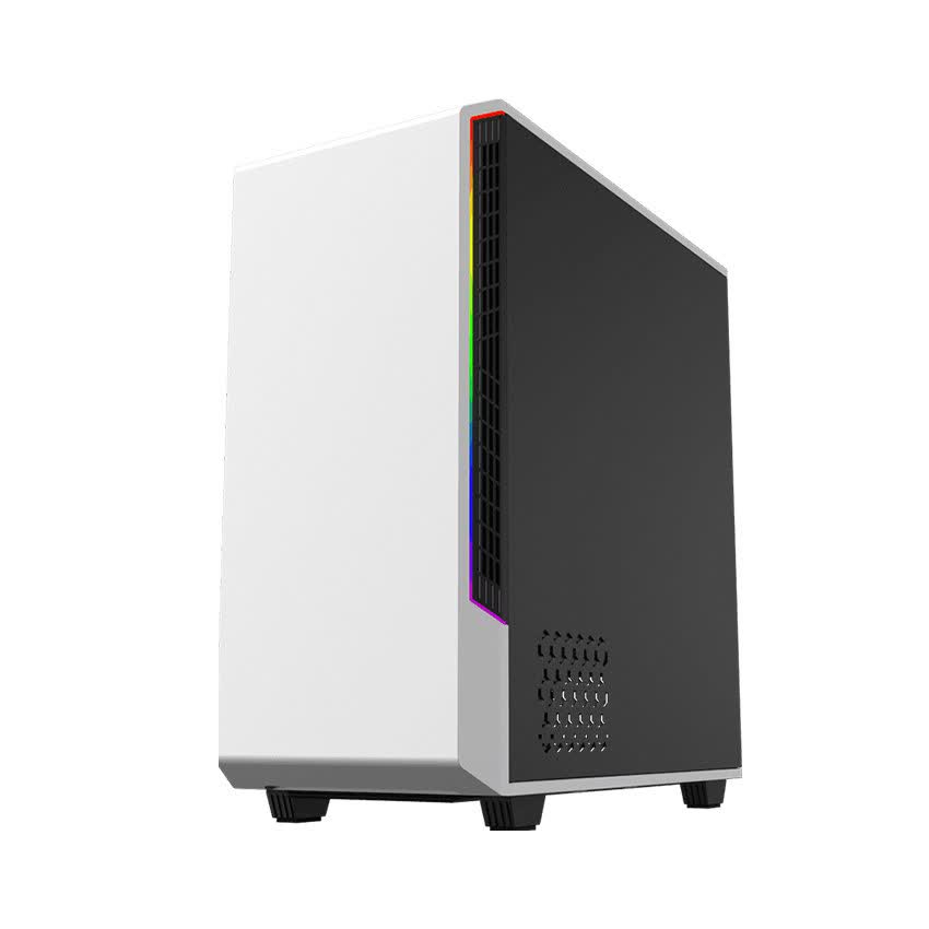 Vỏ Case GAMEMAX Panda T802 (Mid Tower/Màu Trắng/Led RGB)