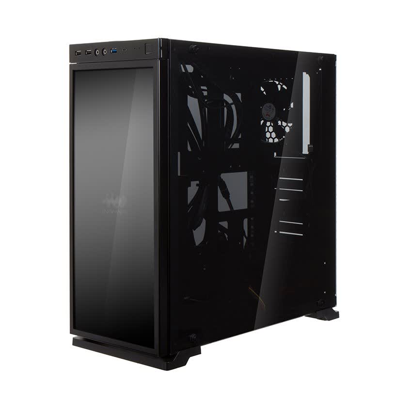 Vỏ Case In-Win 805 Infinity RGB Led- Aluminium & Tempered Glass Mid-Tower Đen