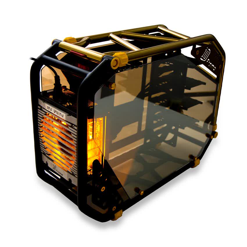 Vỏ Case IN WIN D-Frame 2.0 + SII-1065W - 30th Anniversary Premium Signature Combo Full Tower Đồng