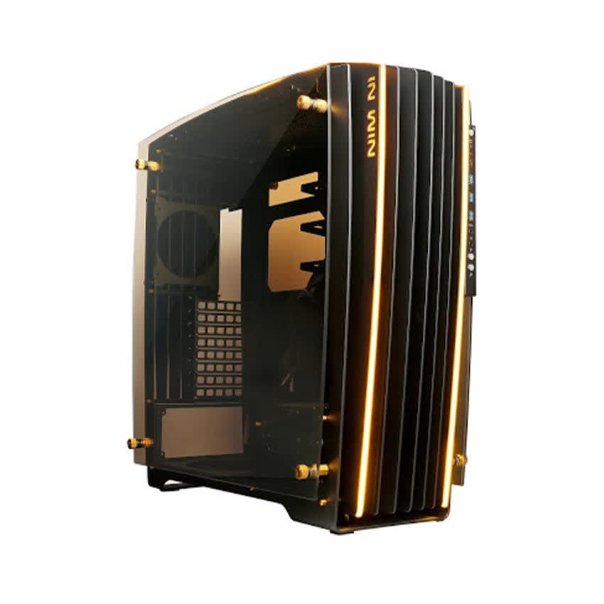 Vỏ Case In-Win H-Frame 2.0 + SII-1065W - 30th Anniversary Premium Signature Combo Full Tower Đen/Vàng