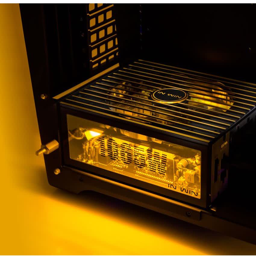 Vỏ Case In-Win H-Frame 2.0 + SII-1065W - 30th Anniversary Premium Signature Combo Full Tower Đen/Vàng