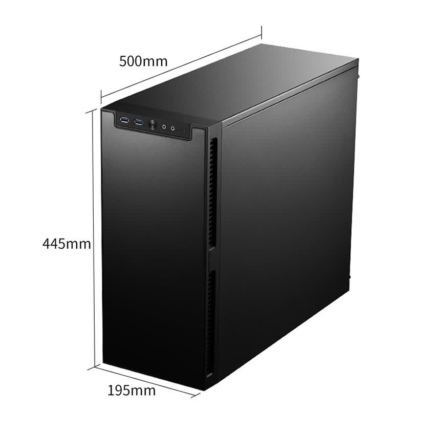 Vỏ case Jonsbo QT01 Black Edition (Mid Tower/Màu Đen/Chống Ồn)