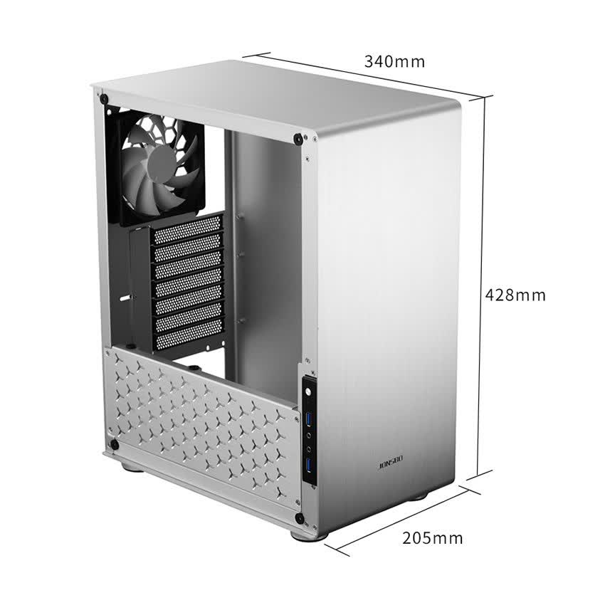 Vỏ case Jonsbo U4 Silver Edition (Mid Tower/Màu Bạc)