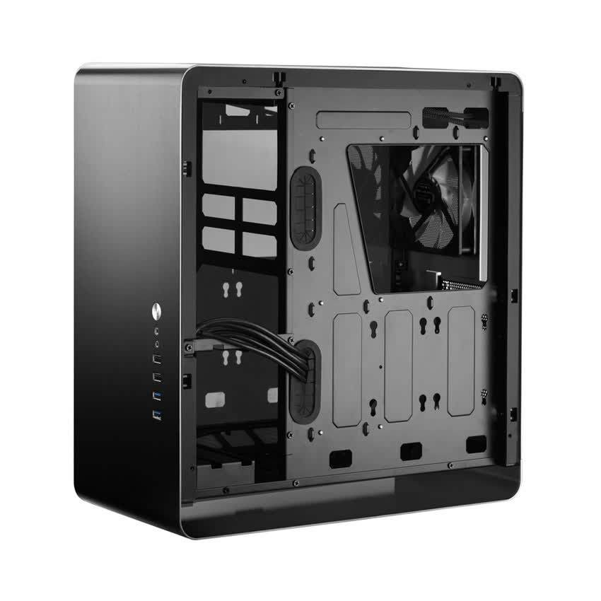 Vỏ case Jonsbo UMX4 Black Tempered Glass (MidTower/Màu Đen)