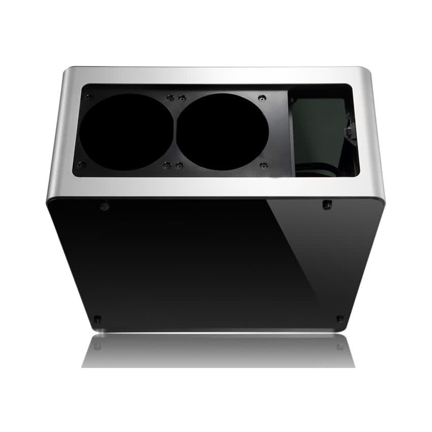 Vỏ case Jonsbo UMX4 Silver Tempered Glass (Mid Tower/Màu Bạc)